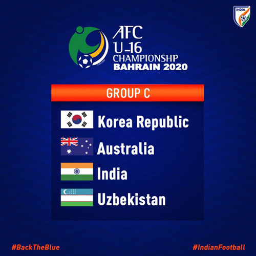 India in Pot 3 for official draw for AFC U-16 Championship