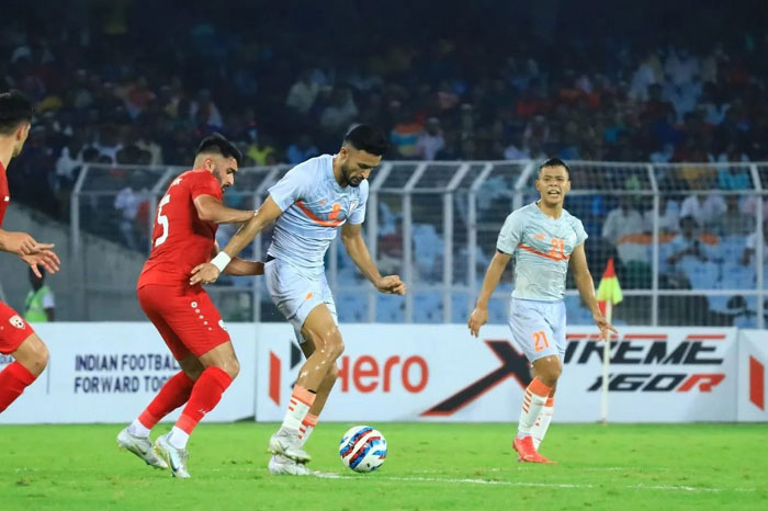 
11.06.2022 : INDIA  <b><font color=red> 2-1  </b></font> AFGHANISTAN (FT) : kolkatafootball.com