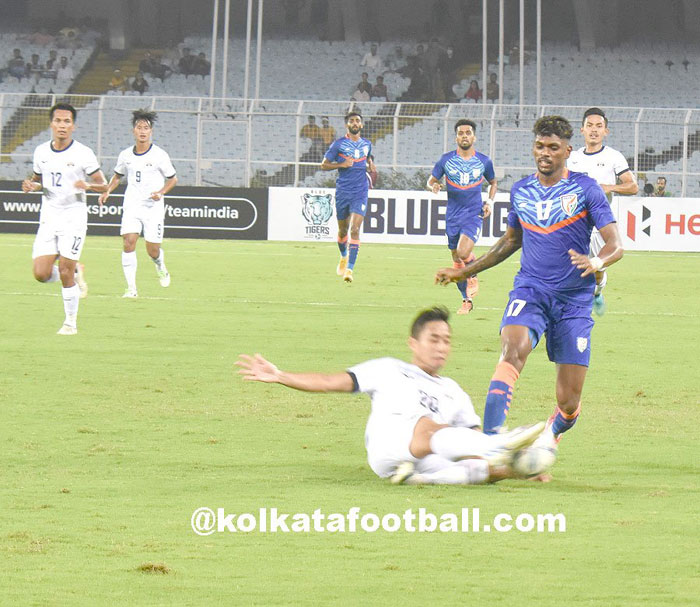 
08.06.2022 : INDIA   <b><font color=red> 2-0  </b></font> CAMBODIA : kolkatafootball.com