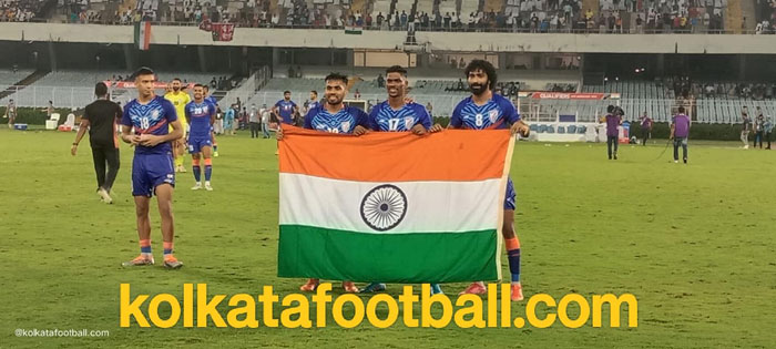 
14.06.2022 : INDIA   <b><font color=red> 4-0 </b></font> HONG KONG (YBK- FT..) : kolkatafootball.com