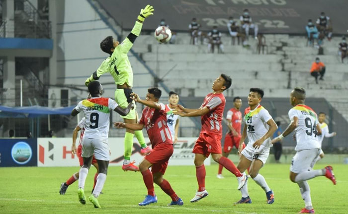 
05.04.2022 : AIZAWL FC -<b><font color=red> 1-2 </b></font> TRAU FC  : kolkatafootball.com