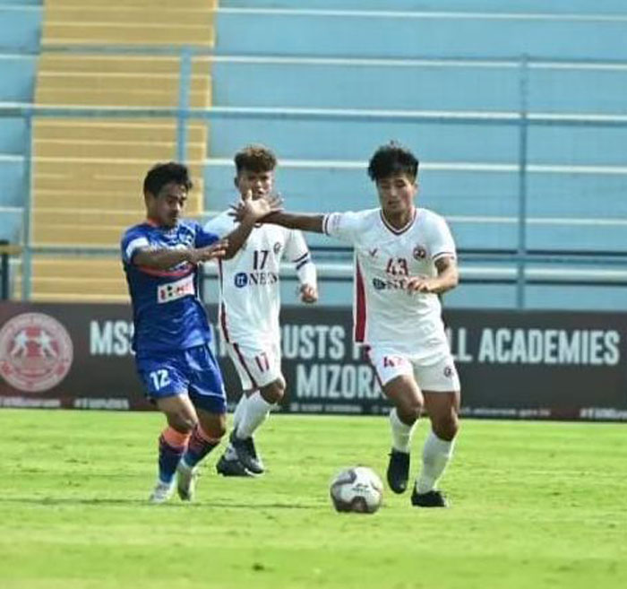 20/03/2022 : INDIAN ARROWS <b><font color=red> 0-2 </b></font> AIZAWL FC : kolkatafootball.com