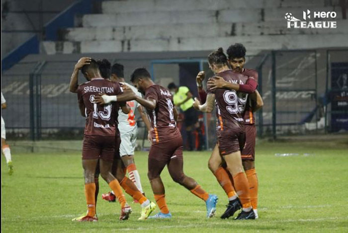 09.04.2022 : GOKULAM KERALA FC -<b><font color=red> 5-0 </b></font> INDIAN ARROWS : kolkatafootball.com