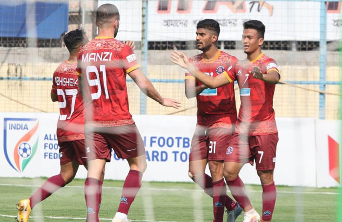 
08/03/2022 : RAJASTHAN UNITED <b><font color=red> 1-0 </b></font> AIZAWL FC: kolkatafootball.com