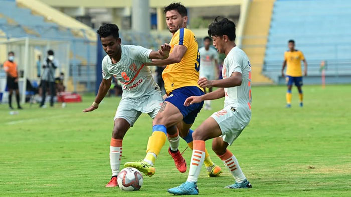 02.04.2022 : REAL KASHMIR FC -<b><font color=red> 1-1 </b></font> INDIAN ARROWS : kolkatafootball.com