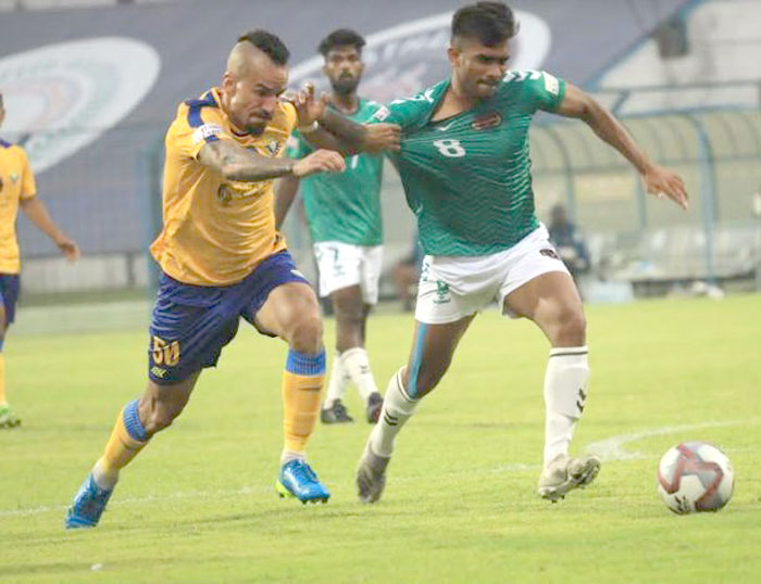 04/03/2022 : REAL KASHMIR FC <b><font color=red> 1-1 </b></font> KENKRE FC : kolkatafootball.com
