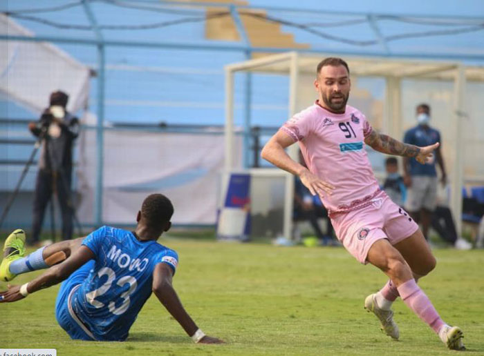 21.02.2022 :RAJASTHAN UNITED -<b><font color=red> 2-0 </b></font>- CHURCHILL BROTHERS : kolkatafootball.com