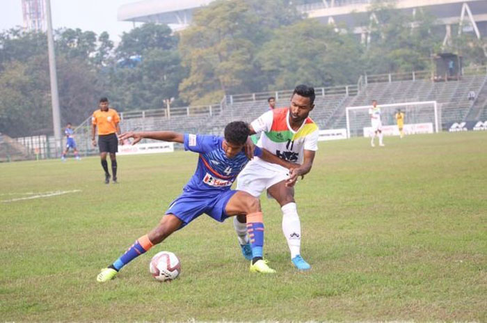 
MATCH-1 : 26.12.21 : TRAU FC <b> <font color=red> 0-0 </b></font> INDIAN ARROWS  (MB - FT) : kolkatafootball.com