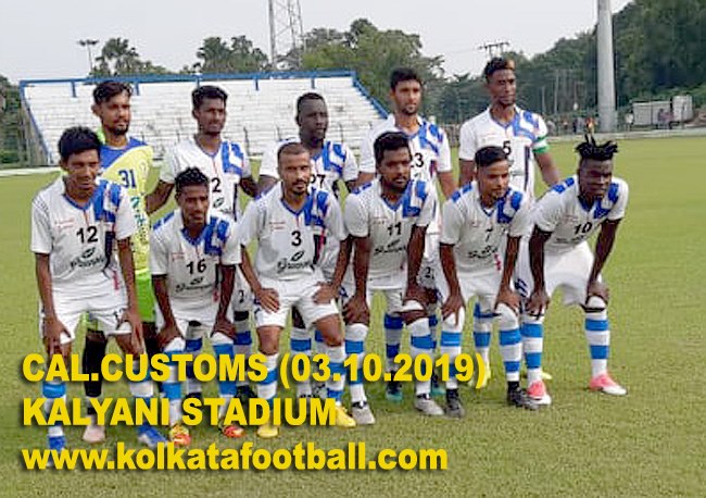 03.10.2019: EAST BENGAL <font color=red><b> A - P </b></font> CAL CUSTOMS ( 2.30 PM- KALYANI)