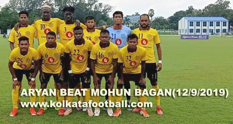 12/9/19 : <b><font color=green> MOHUN BAGAN </b></font> <b><font color=red>-(1-2 )-</b> </font> ARYAN CLUB (FT.)