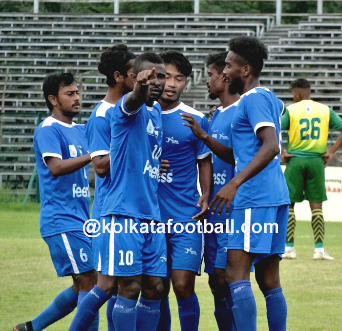 17/08/2021 (GROUP-B) : PEERLESS SC <b><font color=red> 4-1 </b></font> KIDDERPORE SC : M.B/CFC: kolkatafootball.com