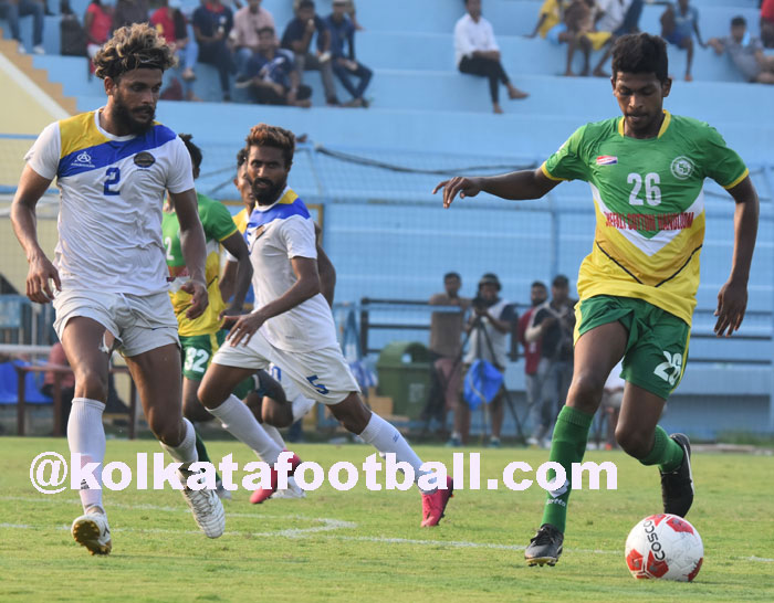 
08/10/2021 ( SF-1): GEORGE TELEGRAPH  <b><font color=red>  0-1 </b></font> RAILWAY FC : kolkatafootball.com