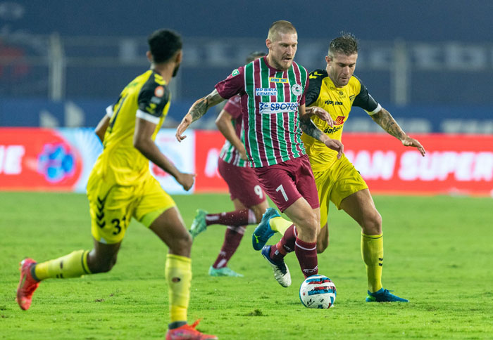 
MATCH-50 : 05.01.22 :ATK MOHUN BAGAN <b> <font color=red> 2-2  </b></font> HYDERABAD FC : kolkatafootball.com