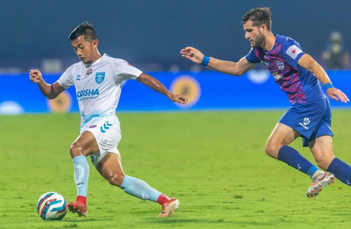 
MATCH-99 : 21.02.2022 : BENGALURU FC <b><font color=red> 2-1 </b></font> ODISHA FC : kolkatafootball.com