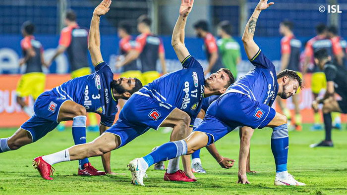 
MATCH-59 : 13.01.22 : CHENNAIYIN FC <b> <font color=red> 1-1 </b></font> HYDERABAD FC : kolkatafootball.com