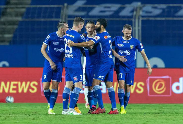 
MATCH-68 : 22.01.22 : CHENNAIYIN FC  <b> <font color=red> 2-1 </b></font> NORTH EAST UNITED  : kolkatafootball.com