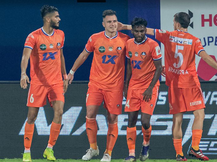 
MATCH-60 : 14.01.22 : FC GOA <b> <font color=red> 1-1 </b></font> NORTH EAST UNITED FC : kolkatafootball.com