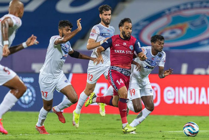 
MATCH-36 : 20.12.21 : JAMSHEDPUR FC <b> <font color=red> 0-0 </b></font> BENGALURU FC: kolkatafootball.com