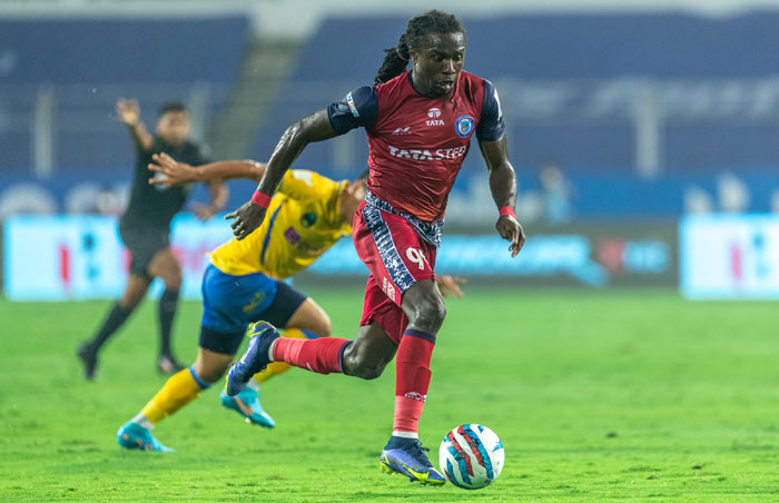 
11.03.22:SEMI-FINAL 1 - 1ST LEG 2022 : JAMSHEDPUR FC  <b><font color=red> 0-1 </b></font> KERALA BLASTERS FC : kolkatafootball.com