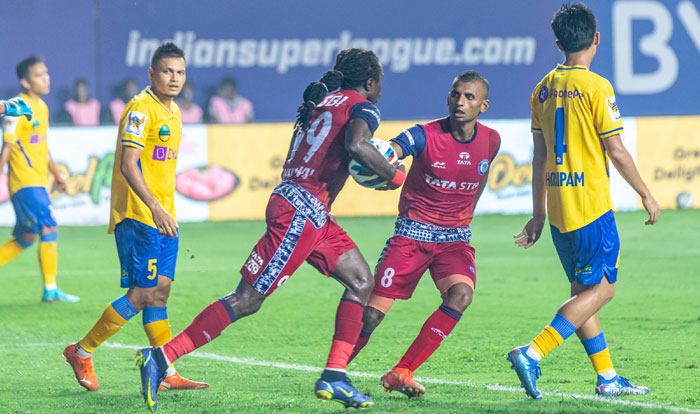 
15.03.2022 : SF-1 - 2nd Leg : KERALA BLASTERS FC  <b><font color=red> 1-1 </b></font> JAMSHEDPUR FC : kolkatafootball.com