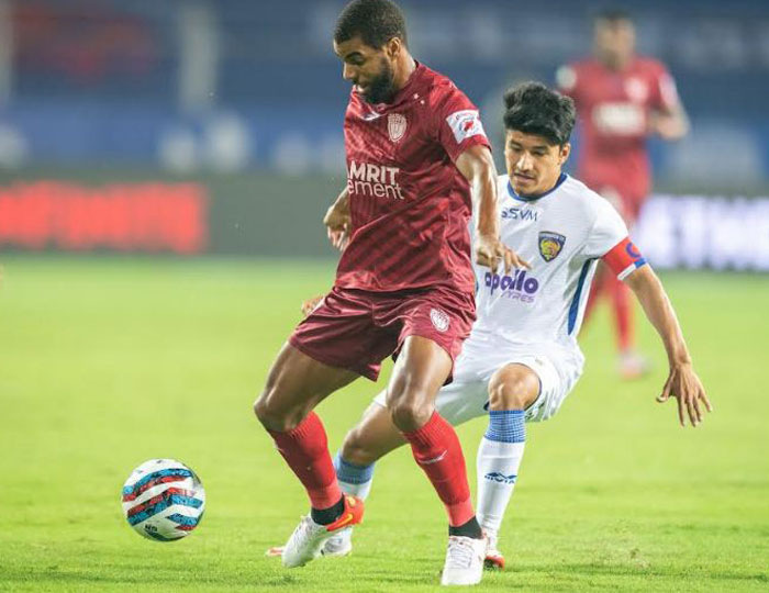 29/11/2021 : NORTH EAST UNITED FC  - (<b> <font color=red> 1-2  </b></font>) - CHENNAIYIN FC : kolkatafootball.com