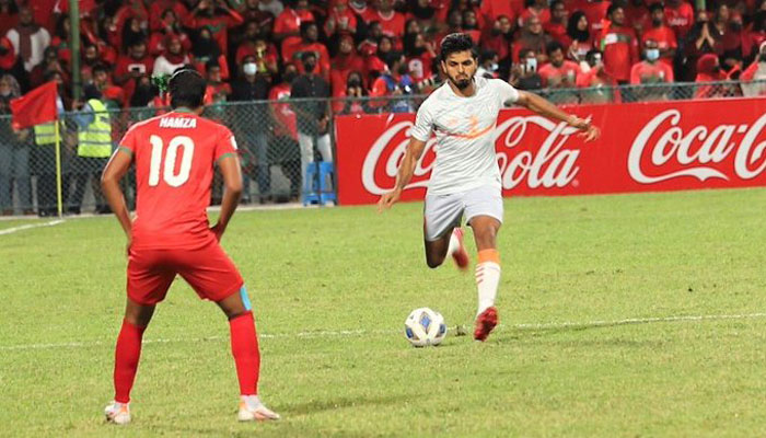 
13/10/2021: INDIA  <b><font color=red>  3-1 </b></font> MALDIVES (FT) : kolkatafootball.com